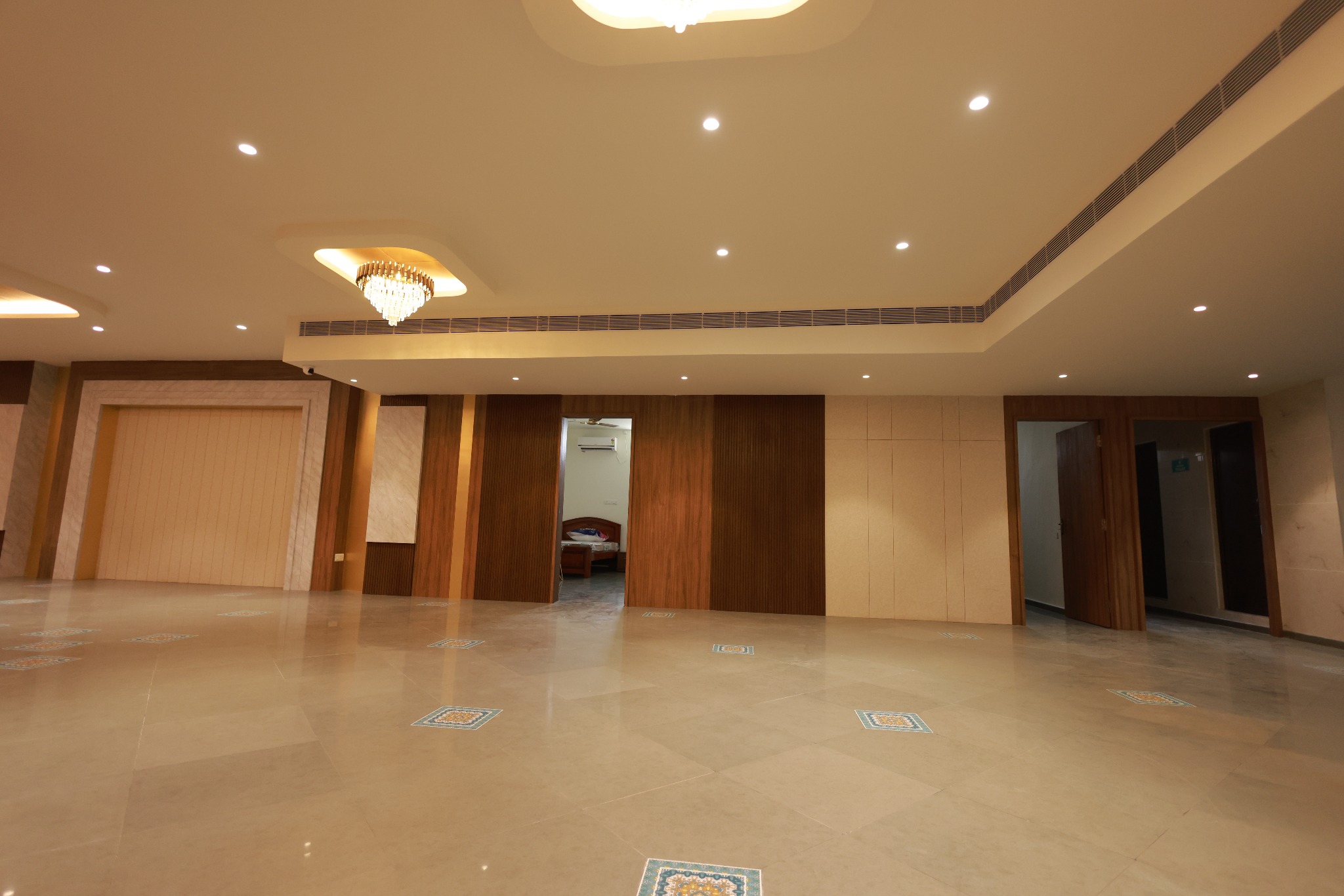 Staircase and elevator